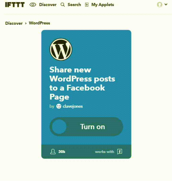 LinkedIn IFTTT